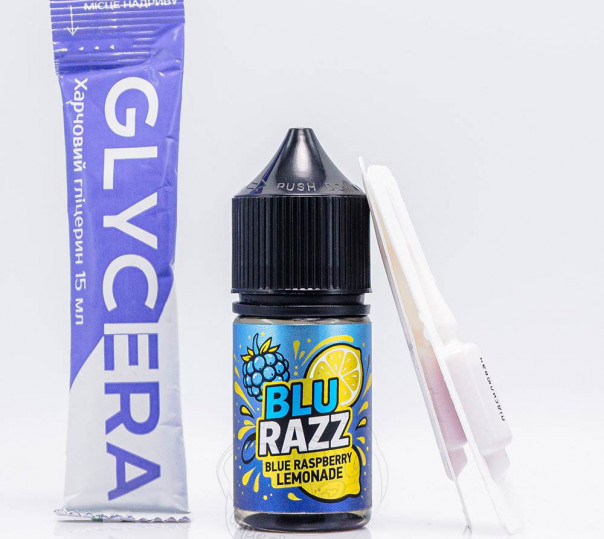 Жидкость 3Ger LAUD Salt Blu Razz 30ml 50mg со вкусом лимонада из голубой малины (набор компонентов)