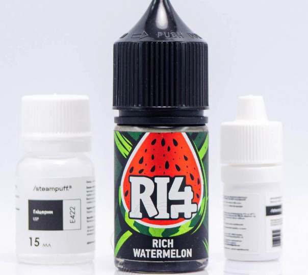 Жидкость 3Ger RI4 Salt Watermelon Rich 30ml 50mg со вкусом арбуза с холодком (набор компонентов)