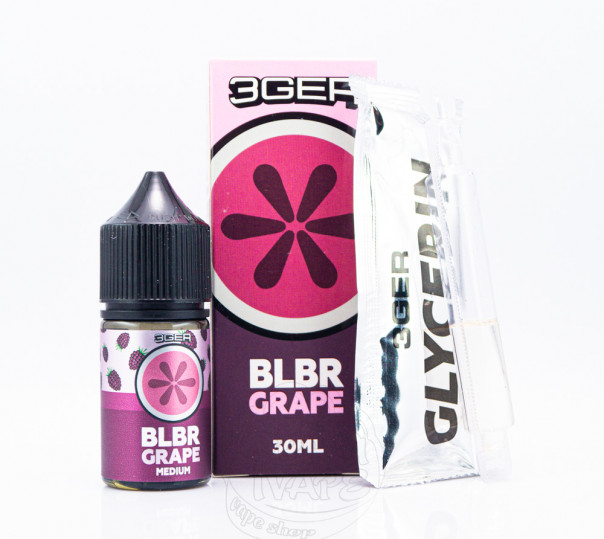 Рідина 3Ger Salt Blackberry Grape 30ml 30mg зі смаком ожини та винограду (набір компонентів) Рідина 3Ger Salt Blackberry Grape 30ml 30mg зі смаком ожини та винограду (набір компонентів)