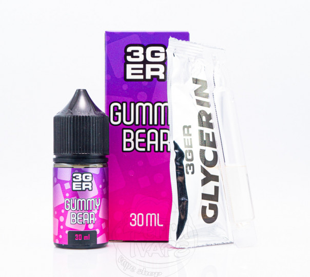 Жидкость 3Ger Salt Gummy Bear 30ml 30mg со вкусом желейных мишек (набор компонентов) Жидкость 3Ger Salt Gummy Bear 30ml 30mg со вкусом желейных мишек (набор компонентов)