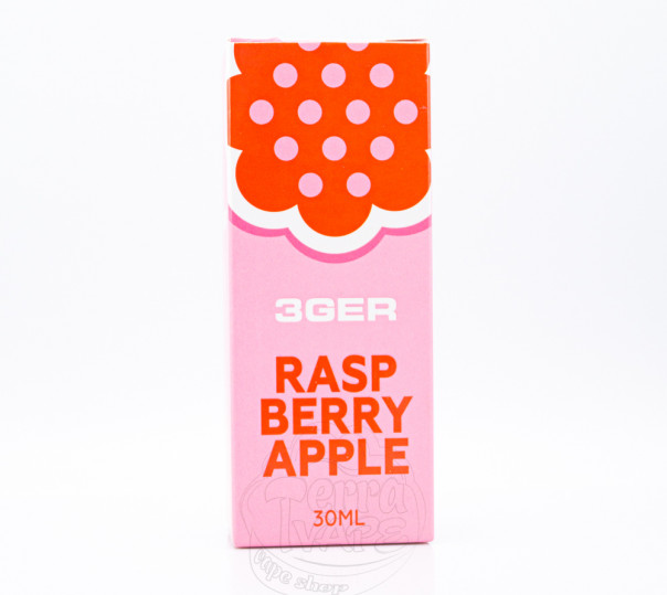 Рідина 3Ger Salt Raspberry Apple 30ml 50mg зі смаком яблука та малини (набір компонентів)