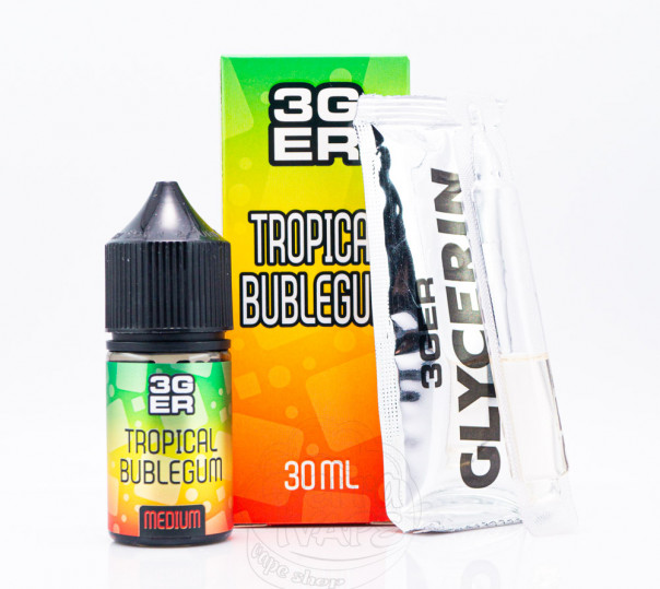 Рідина 3Ger Salt Tropical Bubblegum 30ml 50mg зі смаком фруктової жуйки (набір компонентів) Рідина 3Ger Salt Tropical Bubblegum 30ml 50mg зі смаком фруктової жуйки (набір компонентів)