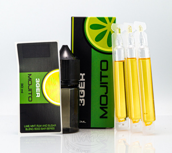 Жидкость 3Ger Salt Mojito 30ml 50mg со вкусом мохито (набор компонентов) Жидкость 3Ger Salt Mojito 30ml 50mg со вкусом мохито (набор компонентов)
