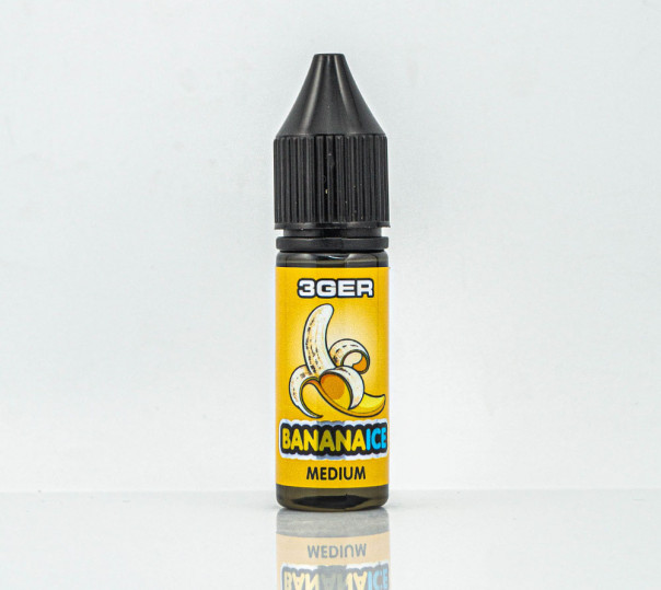 Рідина 3Ger Salt Banana Ice 15ml 50mg на сольовому нікотині зі смаком банана з холодком