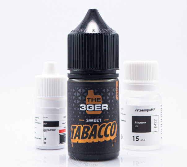 Жидкость The 3Ger New Salt Sweet Tobacco 30ml 50mg со вкусом сладкого табака (набор компонентов)
