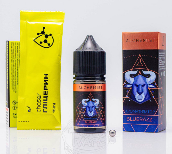 Рідина Alchemist Salt BlueRazz 30ml 50mg зі смаком блакитної малини (набір компонентів)
