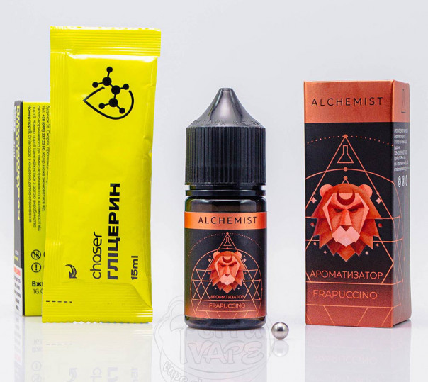 Рідина Alchemist Salt Frappuccino 30ml 50mg зі смаком кави (набір компонентів)