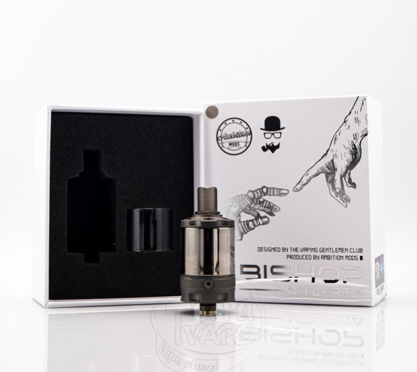 Ambition Mods Bishop MTL RTA 4ml Обслуговуваний бак Ambition Mods Bishop MTL RTA 4ml Обслуговуваний бак