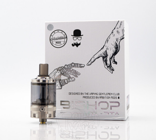 Ambition Mods Bishop MTL RTA 4ml Обслуговуваний бак Ambition Mods Bishop MTL RTA 4ml Обслуговуваний бак