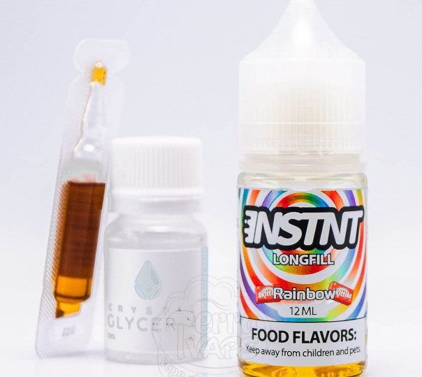 Рідина INSTNT Salt Rainbow 30ml 50mg зі смаком фруктово-ягідного міксу (набір компонентів)
