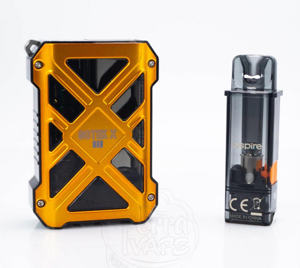 Aspire GoTek X 2 Pod Kit 800mAh Багаторазова POD система Aspire GoTek X 2 Pod Kit 800mAh Багаторазова POD система