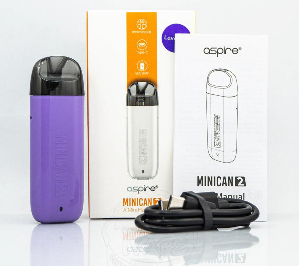 Aspire Minican 2 Pod System Kit 400mAh Багаторазова POD система Aspire Minican 2 Pod System Kit 400mAh Багаторазова POD система