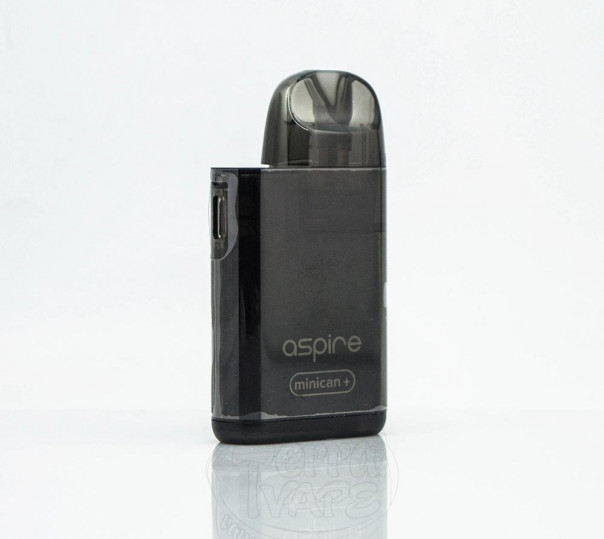 Aspire Minican Plus Pod System Kit 850mAh Semitransparent Black Багаторазова POD система