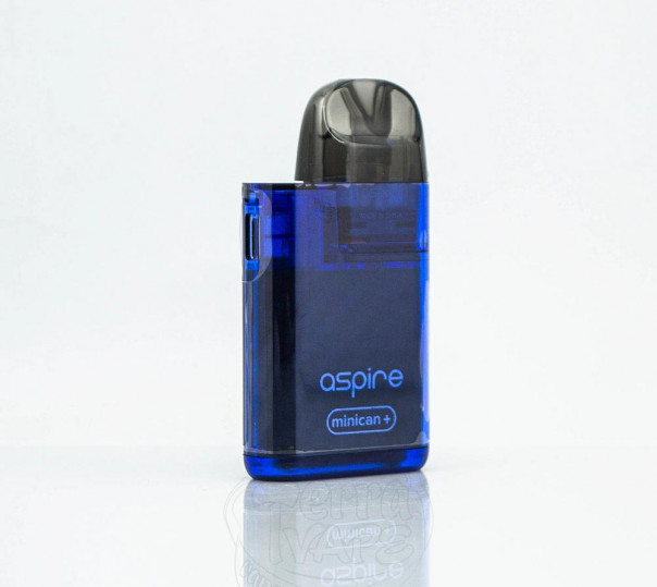 Aspire Minican Plus Pod System Kit 850mAh Semitransparent Blue Багаторазова POD система