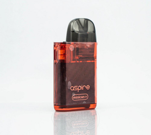 Aspire Minican Plus Pod System Kit 850mAh Semitransparent Red Багаторазова POD система