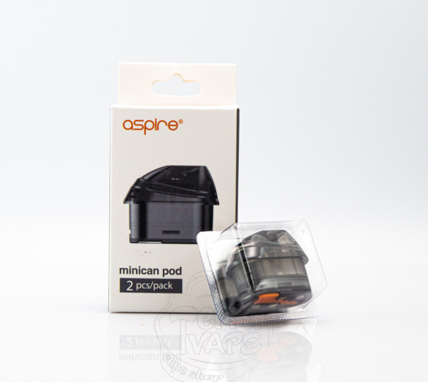 Картридж Aspire Minican Pod Cartridge для багаторазової POD системи Minican, 2, Plus, 3, 3 Pro, 4, 4 Plus Картридж Aspire Minican Pod Cartridge для багаторазової POD системи Minican, 2, Plus, 3, 3 Pro, 4, 4 Plus