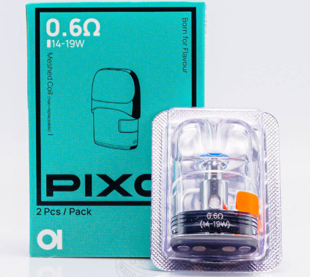 Картридж Aspire Pixo Pod Cartridge 0.6Ом для многоразовой POD системы Pixo Pod Kit