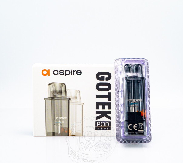 Картридж Aspire GoTek Pod Cartridge для багаторазової POD системи Gotek X, S, Pro, X 2 Kit 4.5ml Картридж Aspire GoTek Pod Cartridge для багаторазової POD системи Gotek X, S, Pro, X 2 Kit 4.5ml