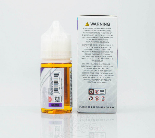 Рідина BLVK Unicorn Salts Grape Ice 30ml 50mg на сольовому нікотині зі смаком винограду з холодком Рідина BLVK Unicorn Salts Grape Ice 30ml 50mg на сольовому нікотині зі смаком винограду з холодком