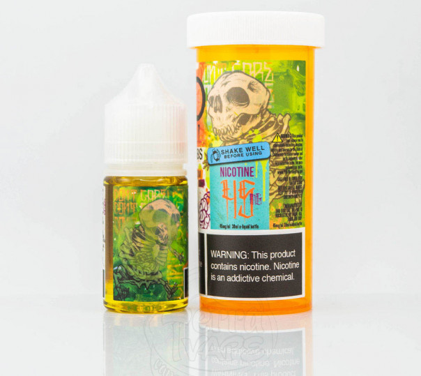 Рідина Bad Drip Salt Don't Care Bear 30ml 45mg на сольовому нікотині зі смаком фруктових желейних ведмедиків Рідина Bad Drip Salt Don't Care Bear 30ml 45mg на сольовому нікотині зі смаком фруктових желейних ведмедиків