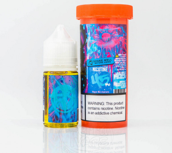 Рідина Bad Drip Salt Laffy 30ml 25mg на сольовому нікотині зі смаком чорнично-виноградної жуйки Рідина Bad Drip Salt Laffy 30ml 25mg на сольовому нікотині зі смаком чорнично-виноградної жуйки