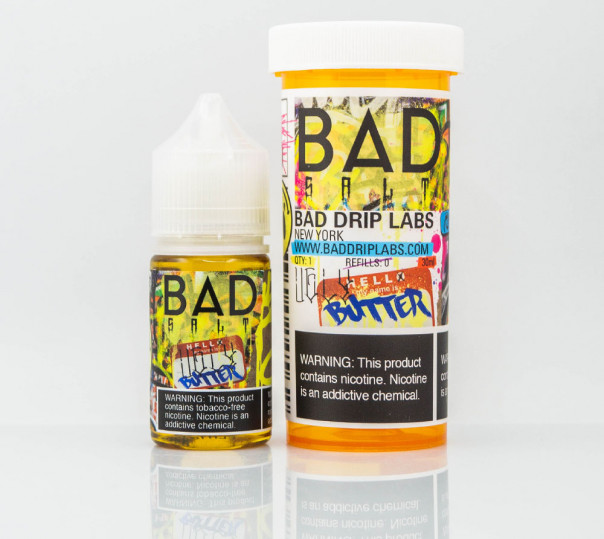 Рідина Bad Drip Salt Ugly Butter 30ml 45mg на сольовому нікотині зі смаком булочки з корицею та бананом