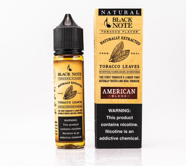 Жидкость Black Note Organic American Blend 60ml 6mg на органическом никотине Жидкость Black Note Organic American Blend 60ml 6mg на органическом никотине