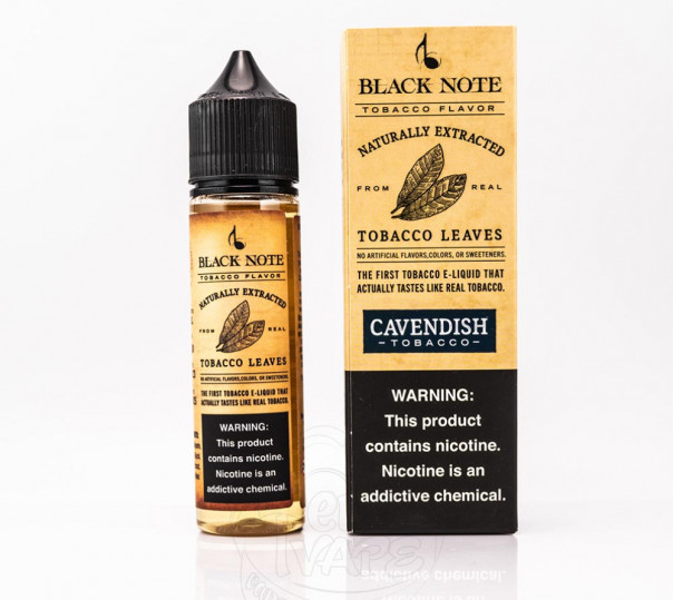 Жидкость Black Note Organic Cavendish 60ml 6mg на органическом никотине Жидкость Black Note Organic Cavendish 60ml 6mg на органическом никотине