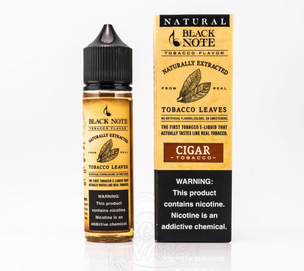 Рідина Black Note Organic Cigar 60ml 3mg на органічному нікотині Рідина Black Note Organic Cigar 60ml 3mg на органічному нікотині