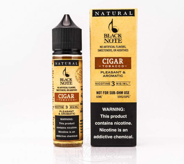 Рідина Black Note Organic Cigar 60ml 3mg на органічному нікотині