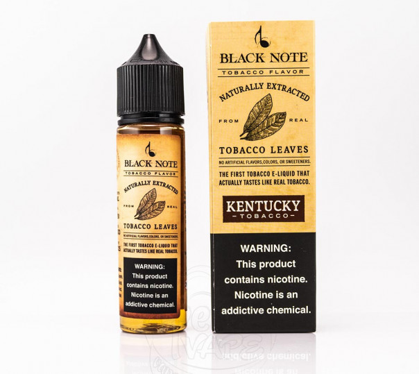 Рідина Black Note Organic Kentucky 60ml 3mg на органічному нікотині Рідина Black Note Organic Kentucky 60ml 3mg на органічному нікотині