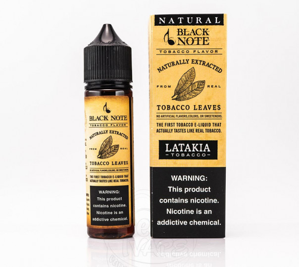 Рідина Black Note Organic Latakia 60ml 6mg на органічному нікотині Рідина Black Note Organic Latakia 60ml 6mg на органічному нікотині