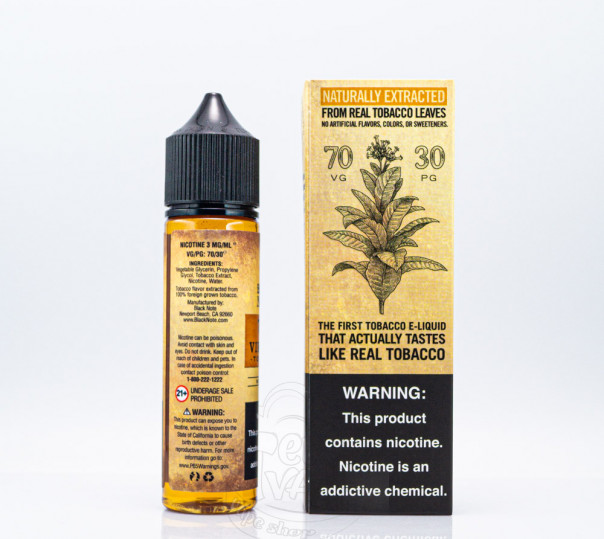 Рідина Black Note Organic Virginia 60ml 3mg на органічному нікотині Рідина Black Note Organic Virginia 60ml 3mg на органічному нікотині