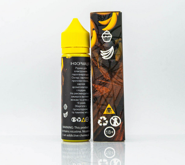 Рідина Black Triangle Organic Banana Cake 60ml 3mg на органічному нікотині зі смаком бананового пирога Рідина Black Triangle Organic Banana Cake 60ml 3mg на органічному нікотині зі смаком бананового пирога