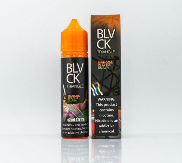 Рідина Black Triangle Organic Mango Peach Guava 60ml 3mg на органічному нікотині зі смаком манго, персика та гуави