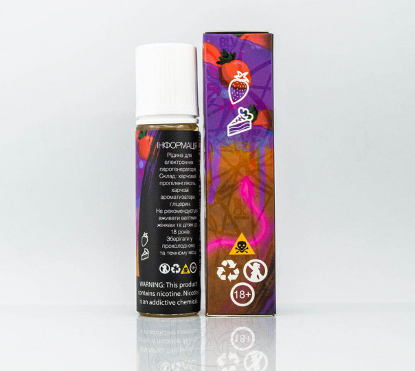 Рідина Black Triangle Organic Strawberry Cheesecake 60ml 1.5mg на органічному нікотині зі смаком полуничного чізкейка Рідина Black Triangle Organic Strawberry Cheesecake 60ml 1.5mg на органічному нікотині зі смаком полуничного чізкейка