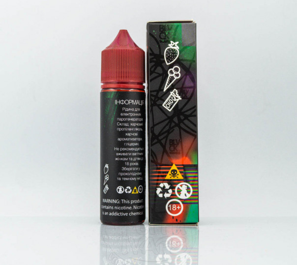 Рідина Black Triangle Organic Strawberry Chocolate Ice Cream 60ml 1.5mg на органічному нікотині зі смаком полуничного морозива з шоколадом Рідина Black Triangle Organic Strawberry Chocolate Ice Cream 60ml 1.5mg на органічному нікотині зі смаком полуничного морозива з шоколадом