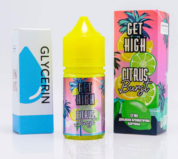 Рідина Get High Salt Citrus Burst 30ml 30mg зі смаком цитрусового міксу (набор компонентов)