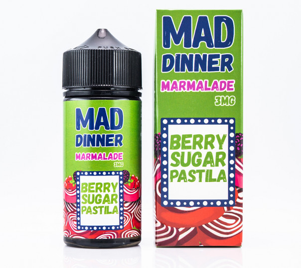 Жидкость Mad Dinner Organic Marmelade 100ml 0mg без никотина со вкусом мармелада