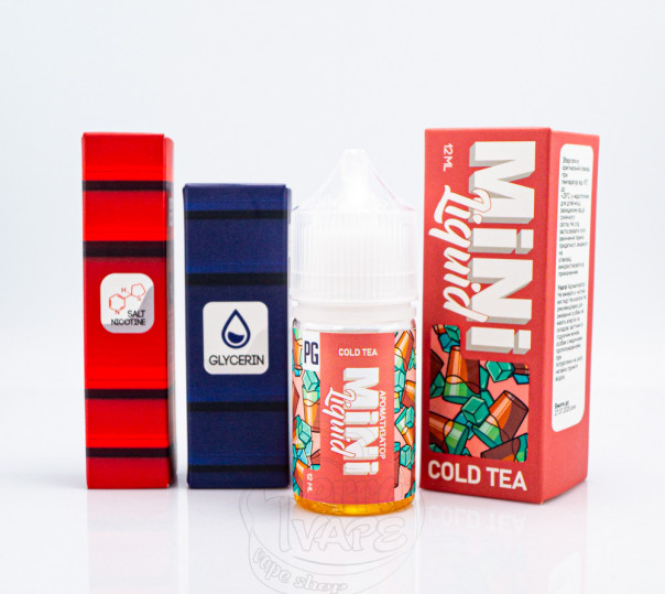 Жидкость Mini Liquid Salt Cold Tea 30ml 30mg со вкусом холодного чая (набор компонентов)