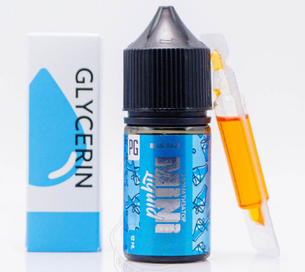 Рідина Mini Liquid Salt Blue Razz 30ml 50mg зі смаком синьої малини (набір компонентів)