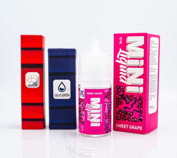 Рідина Mini Liquid Salt Sweet Grape 30ml 50mg зі смаком винограду (набір компонентів)