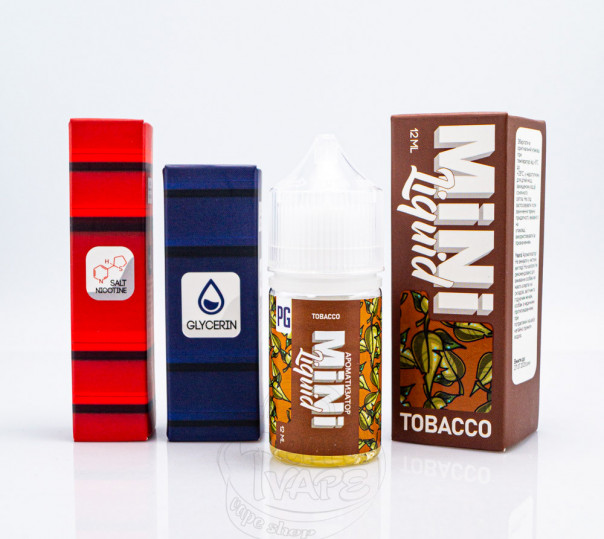 Рідина Mini Liquid Salt Tobacco 30ml 30mg зі смаком тютюну (набір компонентів)