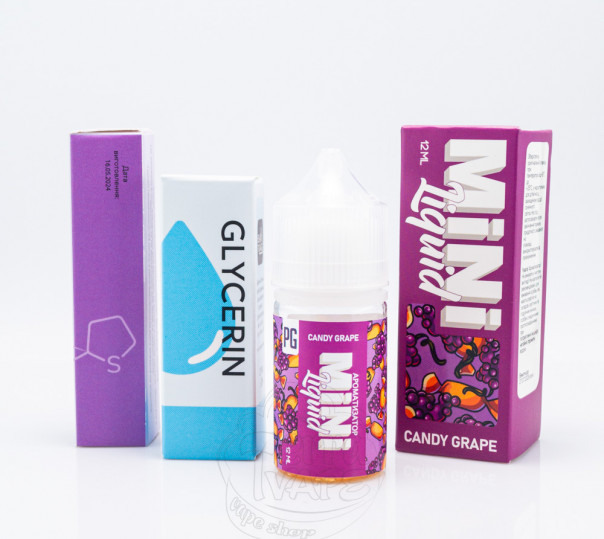 Рідина Mini Liquid Salt Grape Candy 30ml 30mg зі смаком виноградної цукерки (набір компонентів)