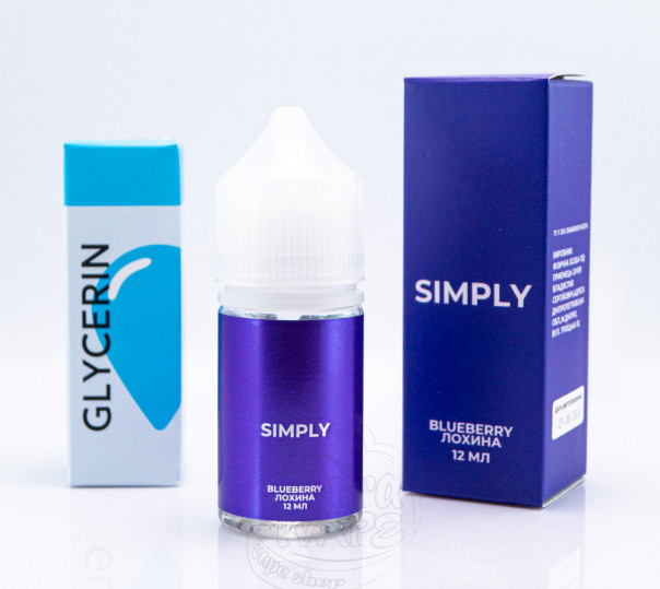 Рідина Simply Salt Blueberry 30ml 50mg зі смаком чорниці (набір компонентів)