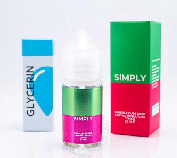 Жидкость Simply Salt Bubblegum Mint 30ml 30mg со вкусом жвачки с мятой (набор компонентов)
