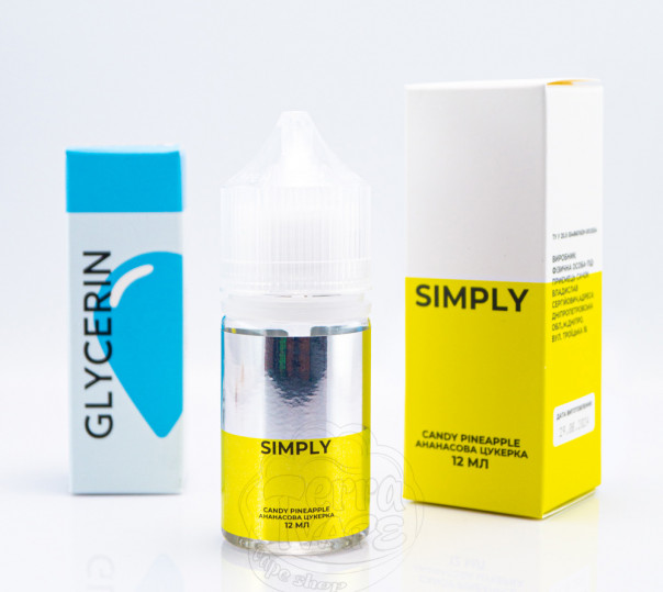 Жидкость Simply Salt Candy Pineapple 30ml 30mg со вкусом ананасовой конфеты (набор компонентов)