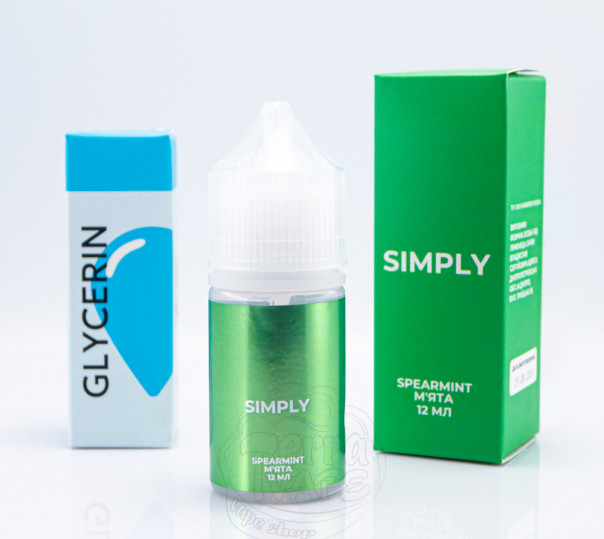 Рідина Simply Salt Spearmint 30ml 30mg зі смаком м'яти (набір компонентів)