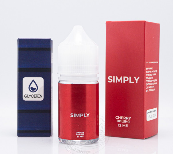 Рідина Simply Salt Cherry 30ml 30mg зі смаком вишні (набір компонентів)