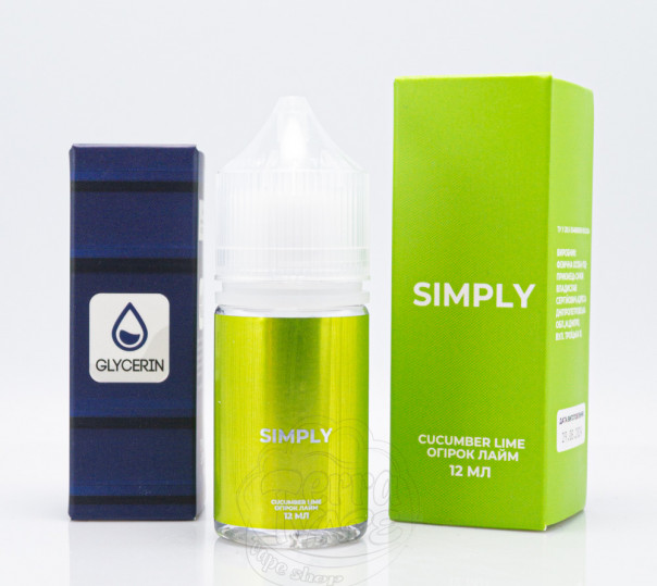 Жидкость Simply Salt Cucumber Lime 30ml 30mg со вкусом огурца с лаймом (набор компонентов)